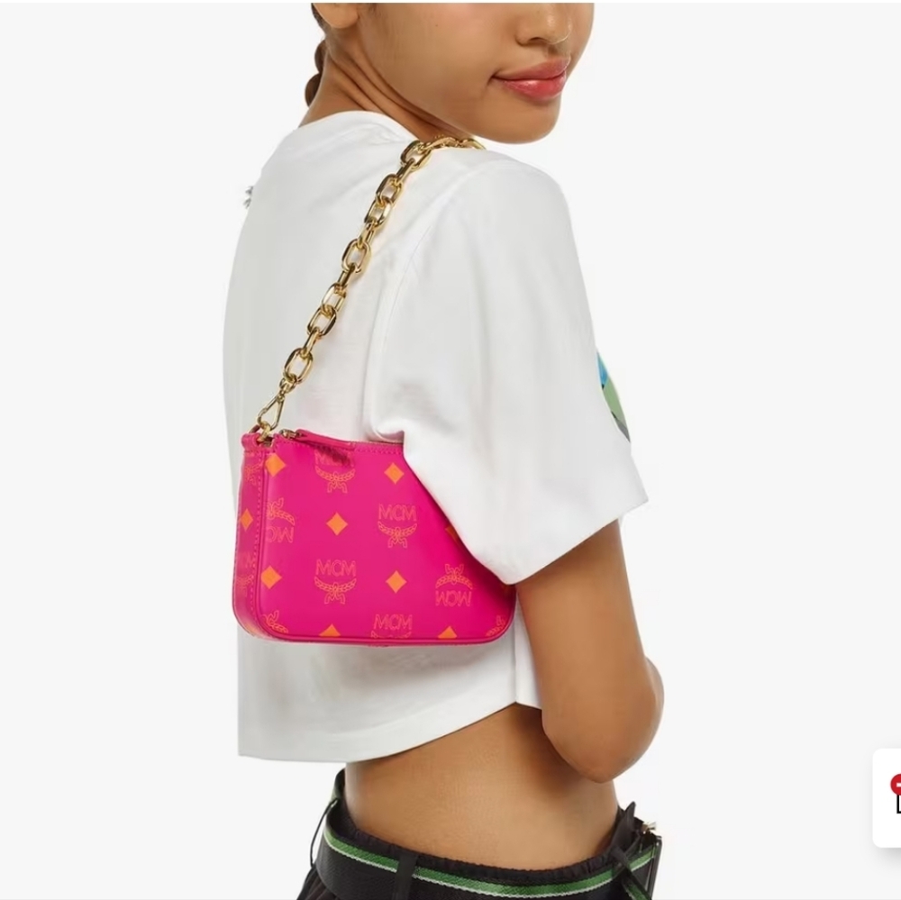 SOLD !! MCM Mini Color Splash Multi-Way Bag - Picture 3 of 10